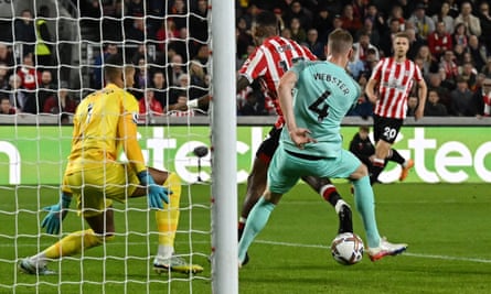 Ivan Toney scored a brilliant backheel when Brentford beat Brighton back in October.