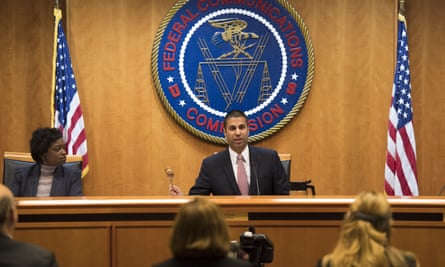 FCC chairman Ajit Pai on 14 December. Critical senators have said the ruling ‘will undermine long-standing protections that that have ensured the open internet’.