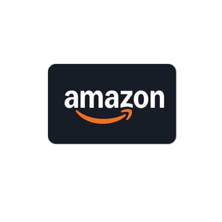 A product photo of an amazon gift card