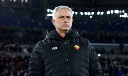 José Mourinho could only watch in disgust at his side’s capitulation.