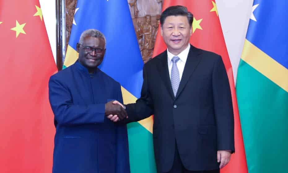 In the days after he announced the Solomon Islands would sever ties with Taiwan and establish them with China, the Solomons’ prime minister, Manasseh Sogavare, was hosted with honours in Beijing.