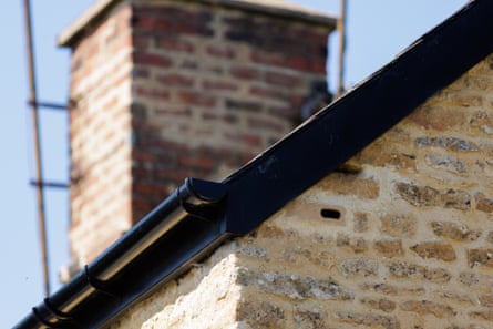 A swift brick installed on a house.