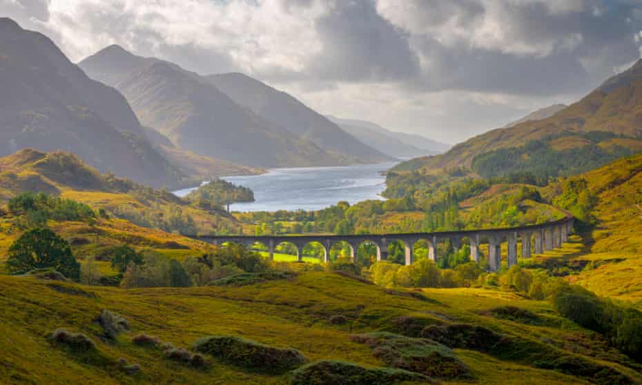 the Glenfinnan Viaduct, on the way to Fort William.
