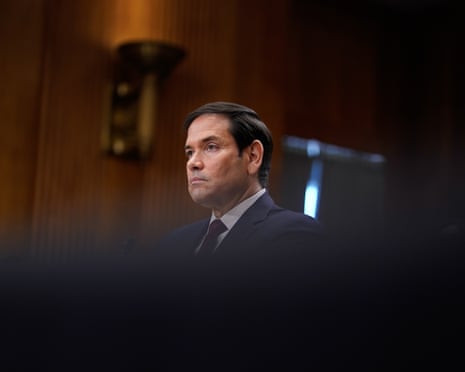 Marco Rubio, secretary of state, at a committee hearing in Washington DC, in January 2026.