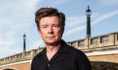 Rick Astley by the Thames River in Hampton, west London.