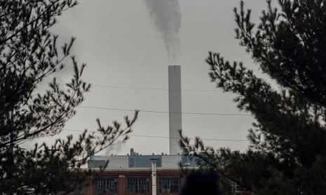 The Covanta incinerator in Chester, Pennsylvania. Residents live right behind the Covanta incinerator, which now burns about 200 tons of garbage and recycling a day.