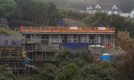 Cate Blanchett's ecohome site in Mawgan Porth, Cornwall.