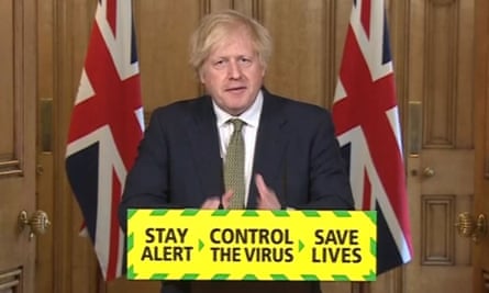 Boris Johnson speaks during a media briefing in Downing Street