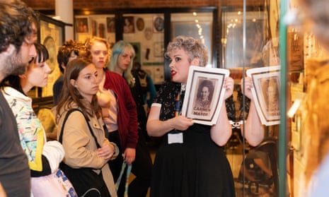 ‘Incredibly problematic’ … Mara Gold leads an Alternative Pride Talks tour of the Pitt Rivers Museum in Oxford. The V&amp;A also offers an LGBTQ tour.