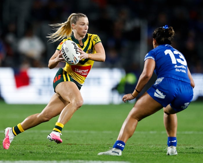 Australia v Samoa: women’s Rugby League World Cup – live