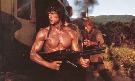 Sylvester Stallone in Rambo: First Blood Part 2.