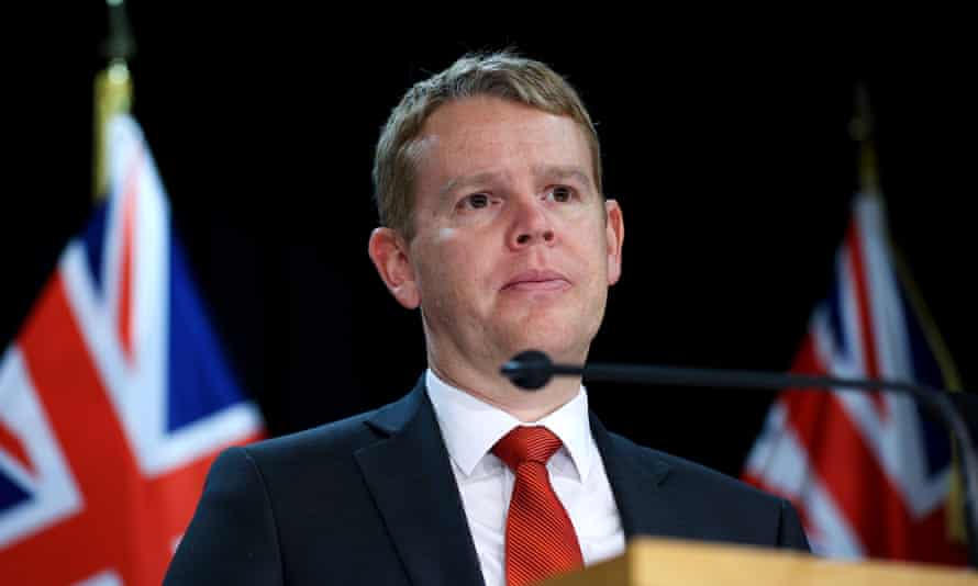 Minister for COVID-19 Response Chris Hipkins looks on during a post cabinet press conference at Parliament on June 28, 2021 in Wellington, New Zealand. The Wellington region is in alert level 2 until 11.59pm on Tuesday while the rest of the country is at level 1 following the emergence of new COVID-19 cases in New Zealand linked to a cluster outbreak in Sydney, Australia. (Photo by Hagen Hopkins/Getty Images)