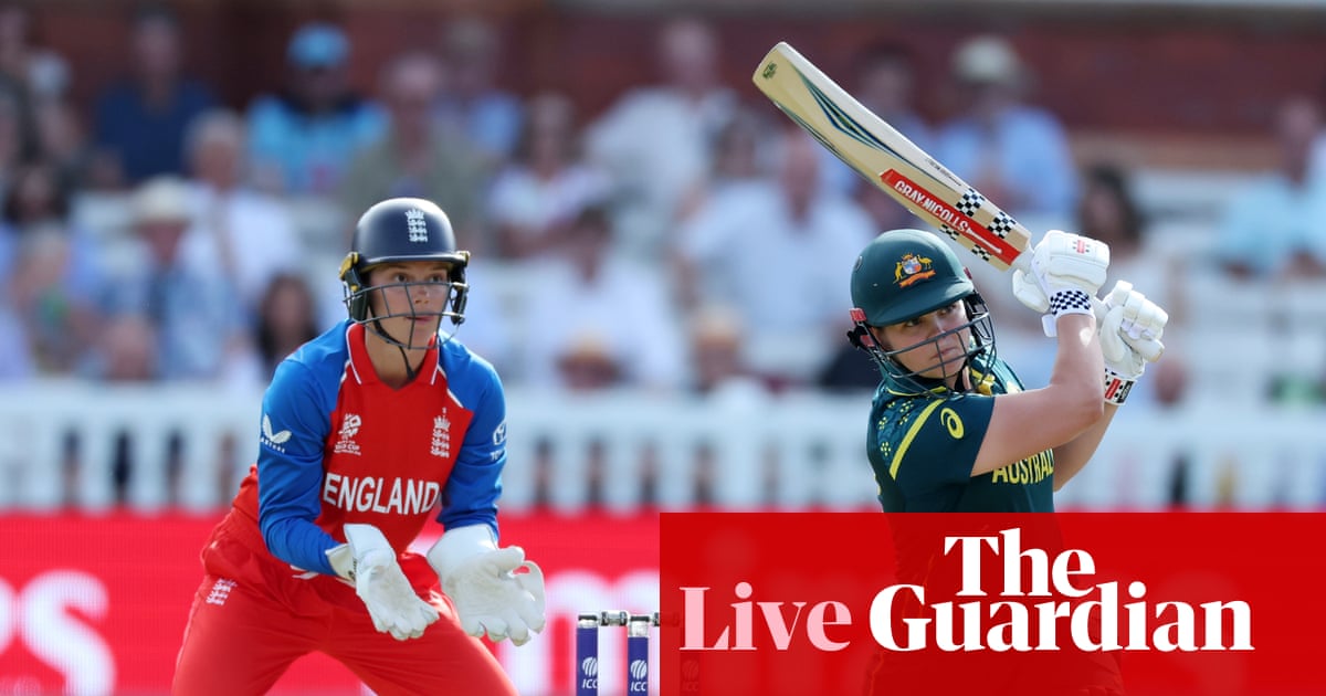 England set Australia target of 151 to win Women’s T20 Cricket World Cup final – live