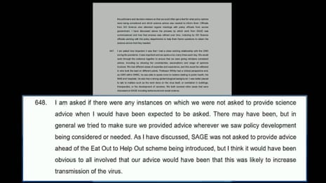 Extract from Vallance’s witness statement