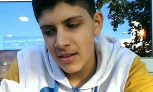 Photo showing Munich guman Ali Sonboly, who classmates say was bullied at school