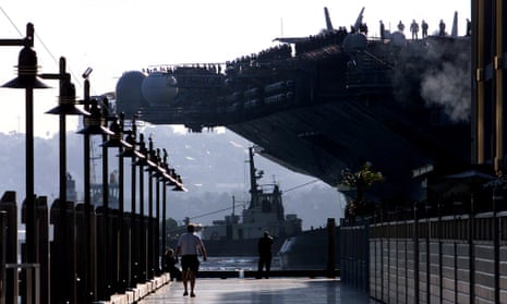 US Navy ship in Sydney