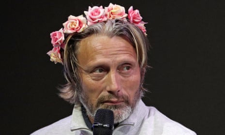 Mads Mikkelsen speaks during Comic Con Russia 2019.
