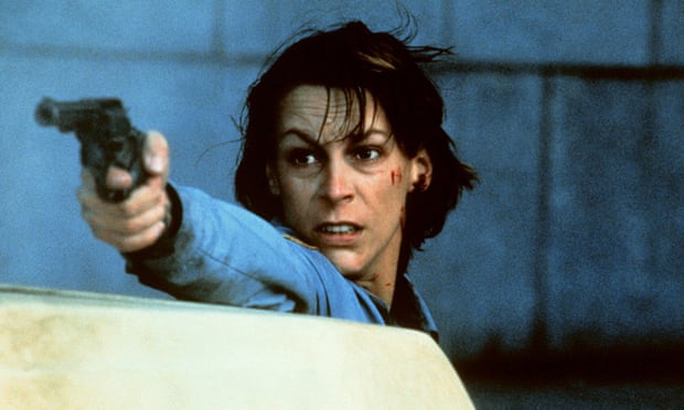 Jamie Lee Curtis in Blue Steel.