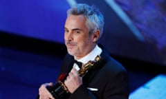 Best director winner Alfonso Cuaron at the 91st Academy Awards.