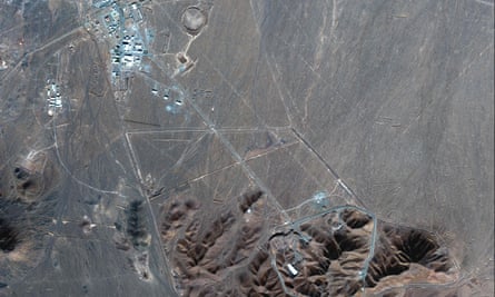 Satellite image of the Fordo fuel enrichment plant in Iran