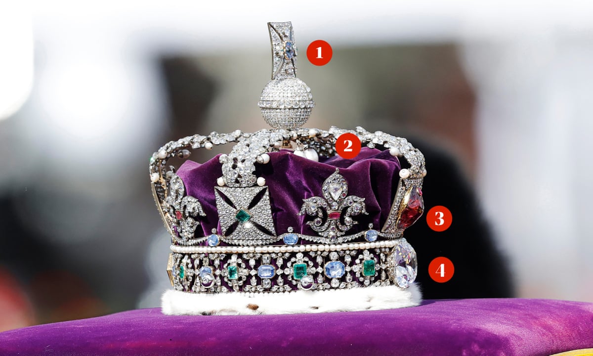 Story of a crown: sapphire, pearls, ruby and diamond all tell a ...