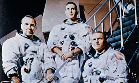 Apollo 8 crew James Lovell, William Anders and Frank Borman.