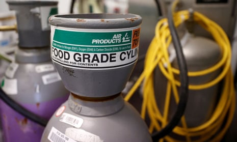 cylinder of food-grade carbon dioxide