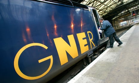 GNER train in a station