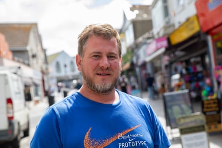 Ollie Bicknell, a Newquay resident, pictured on the high street