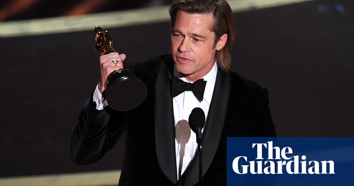 Brad Pitt wins best supporting actor Oscar and takes on Trump in speech