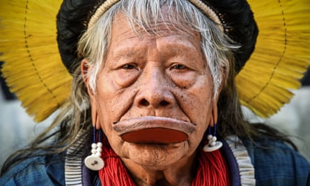 Raoni Metuktire, leader of the Kayapo people