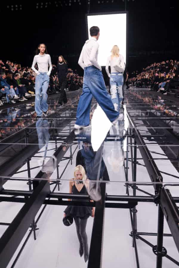 ‘Baggy jeans look like the next Y2K trend to go mainstream.’ Givenchy at Paris fashion week.