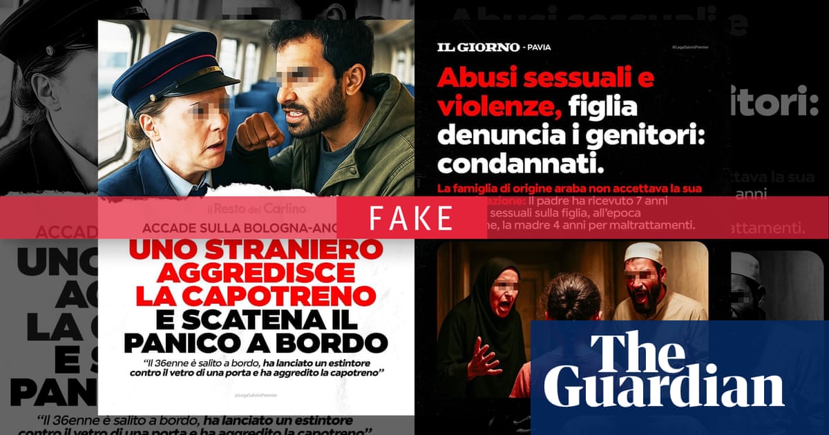 Italian opposition file complaint over far-right deputy PM party's use of racist' AI images