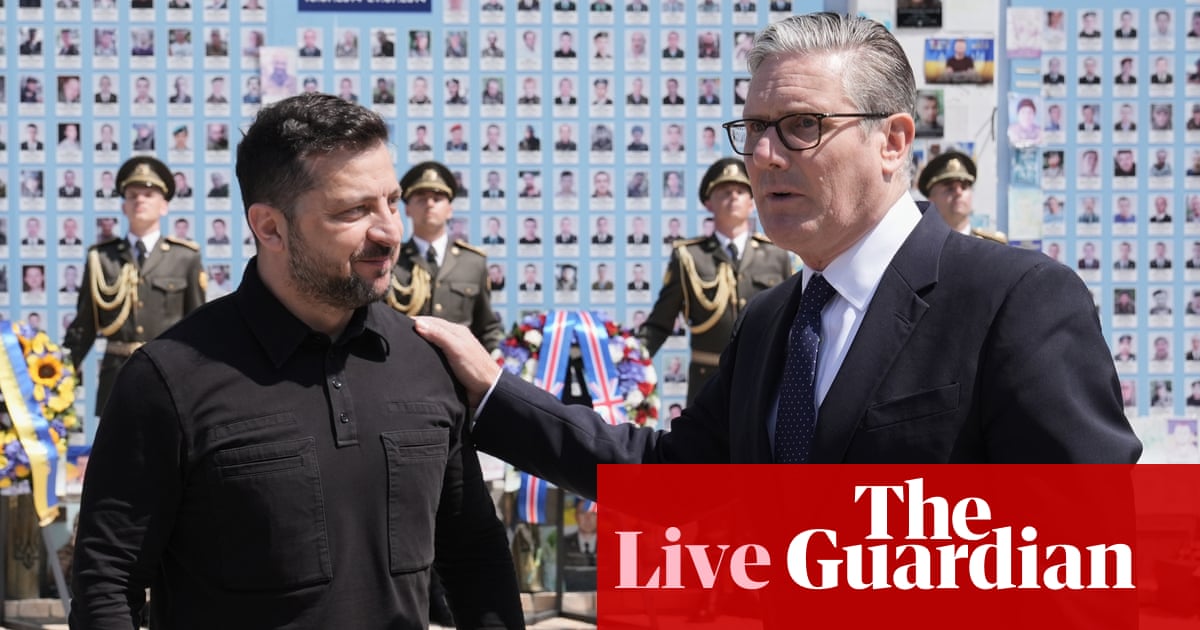 Zelenskyy faces outrage over defence minister sacking as Starmer makes farewell Ukraine visit as UK PM – Europe live