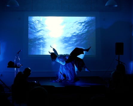 Lou Barnell and Amy Clark performing at Piel View House in August.