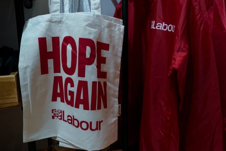 Hope Again bags on sale at the Labour conference.