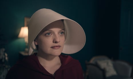 Utterly captivating … Elisabeth Moss as Offred in The Handmaid’s Tale.