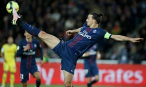 Zlatan Ibrahimovic in action for PSG