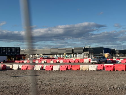 The Microsoft datacentre construction site at Gävle in Sweden