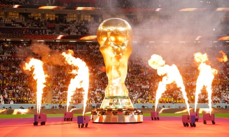 Snubbed: the World Cup opening ceremony in Qatar, relegated to an online-only stream on the BBC.