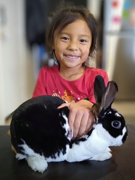 Girl with rabbit