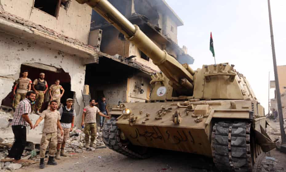 Forces loyal to Libya’s UN-backed GNA during their operation to clear Isis from the city.