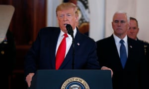 Donald Trump addresses the nation after the Iranian attack on two US military bases in Iraq.