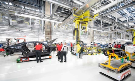Baden-Württemberg’s state capital Stuttgart is a manufacturing hub and home to Mercedes-Benz and Porsche, where employees produce the all-electric Taycan model.