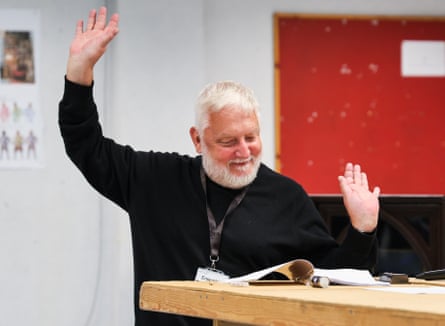Simon Russell Beale in rehearsals for I'll Be Seeing You.