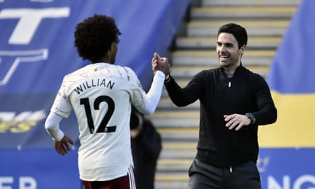 Mikel Arteta may call on Willian again after he impressed against Leicester.