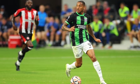 João Pedro in preseason action for Brighton.