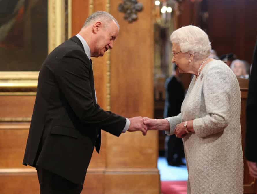 Mullane being awarded his MBE by the Queen successful  2019