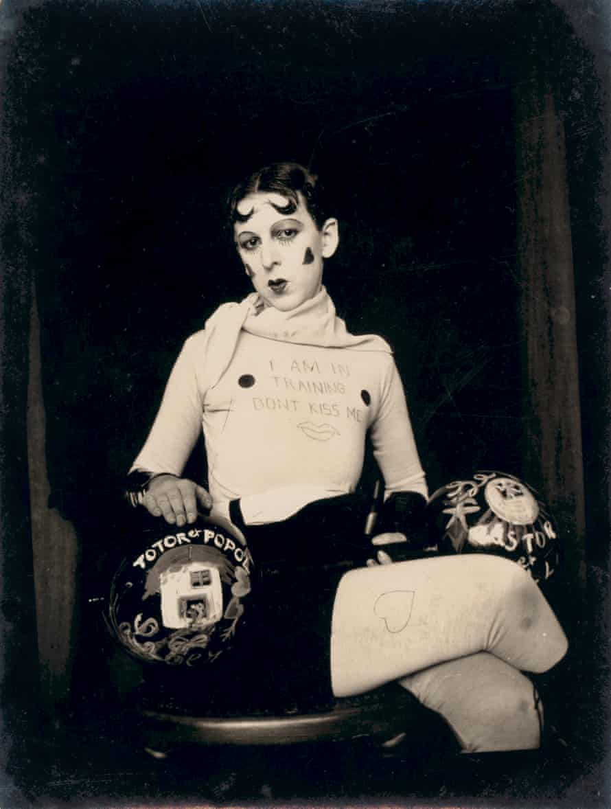 Self-portrait from Cahun’s ‘I am in training don’t kiss me’ series, c1927.