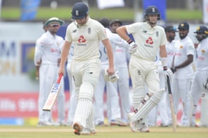 Jonny Bairstow walks back to the pavilion after losing his wicket on the second day of the first Test cricket match between England and Sri Lanka in Galle on 15 January 2021.